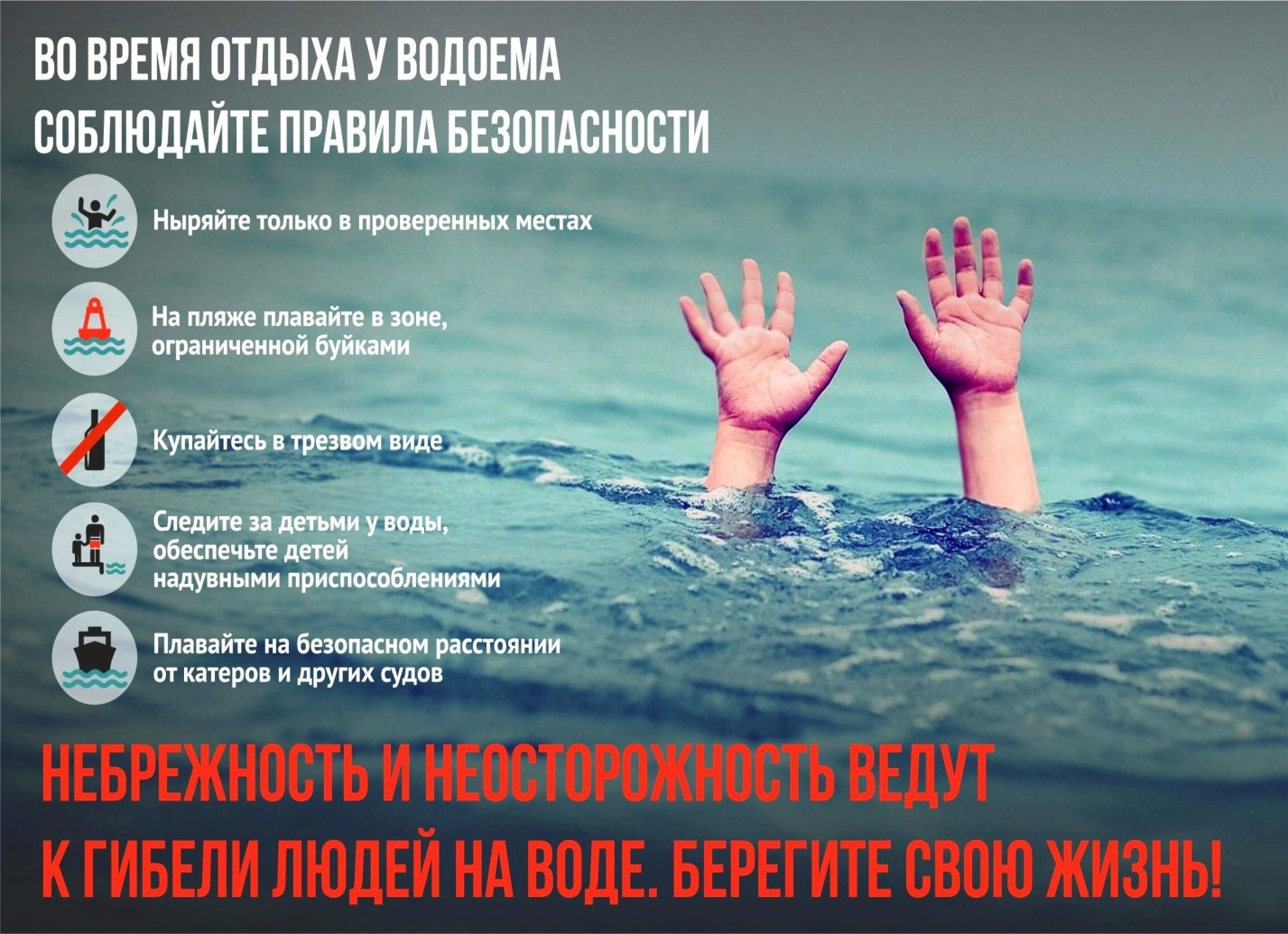 ПАМЯТКИ ПО ПРАВИЛАМ БЕЗОПАСНОСТИ ПОВЕДЕНИЯ НА ВОДОЁМАХ.